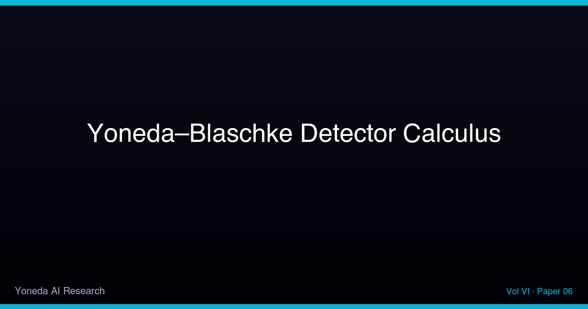 Cover for Yoneda–Blaschke Detector Calculus (Target 2)